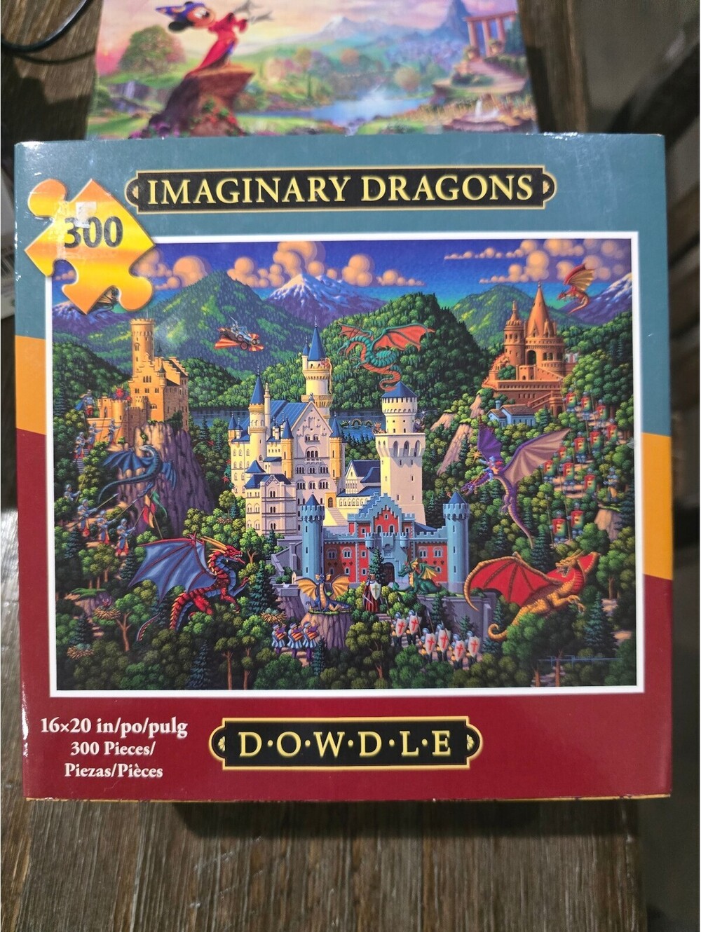 Dowdle Imaginary Dragons 300 Piece Jigsaw Puzzle Fantasy Art Complete